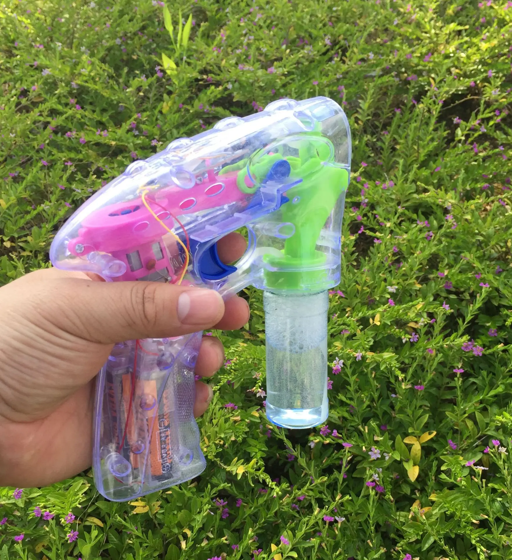 Helloworld Child Play Keep Popping Bubbles Minigun Gun Summer Outdoor Activities Huge Amount