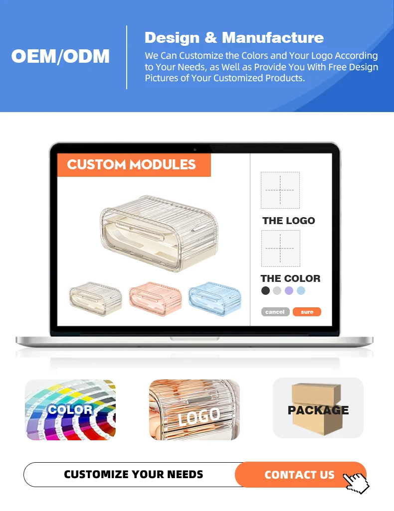 product wanuo 2 tier rolling egg holder fridge egg dispenser fridge egg organizer with transparent cover-6