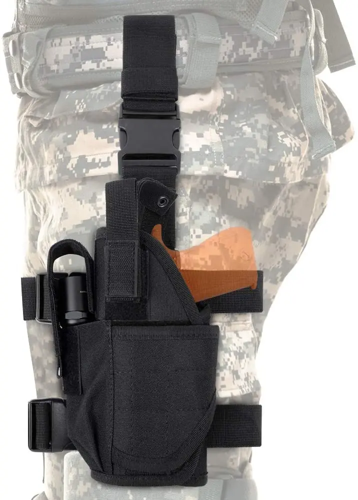 Universal Right Handed Tactical Drop Leg Pouch Holster Thigh Bag Legs Harness for Hunting Accessories