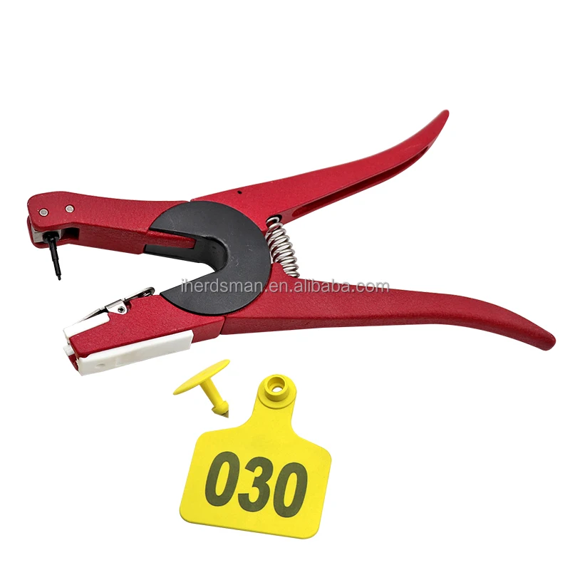 Ear Tag Applicator Livestock Cattle Pig Ears Tagger Clamp Earring Tag