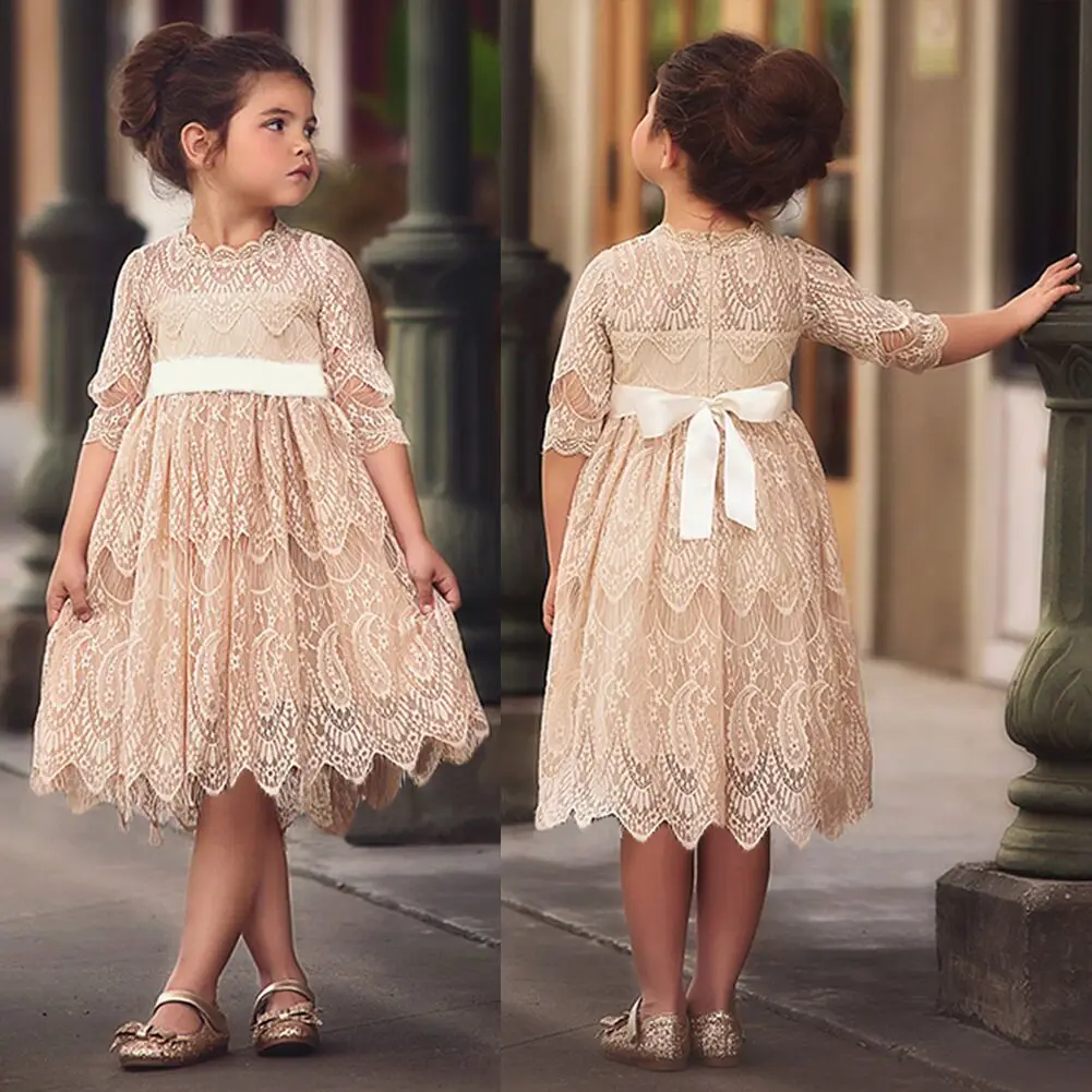 Online Shopping India Kids Indian Summer Clothes Half Sleeve Butterfly Lace-up Multilayer Gauze Skirt Dresses For Girls