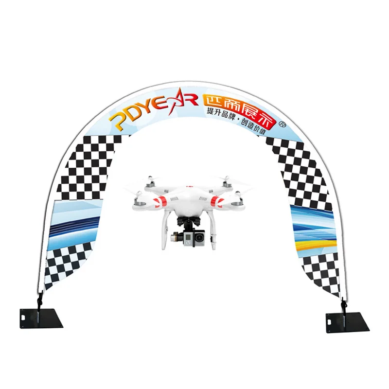 Easy Set up Fibreglass Pole Cheap Custom Arch Aircraft Model Race Arch Gate Banner