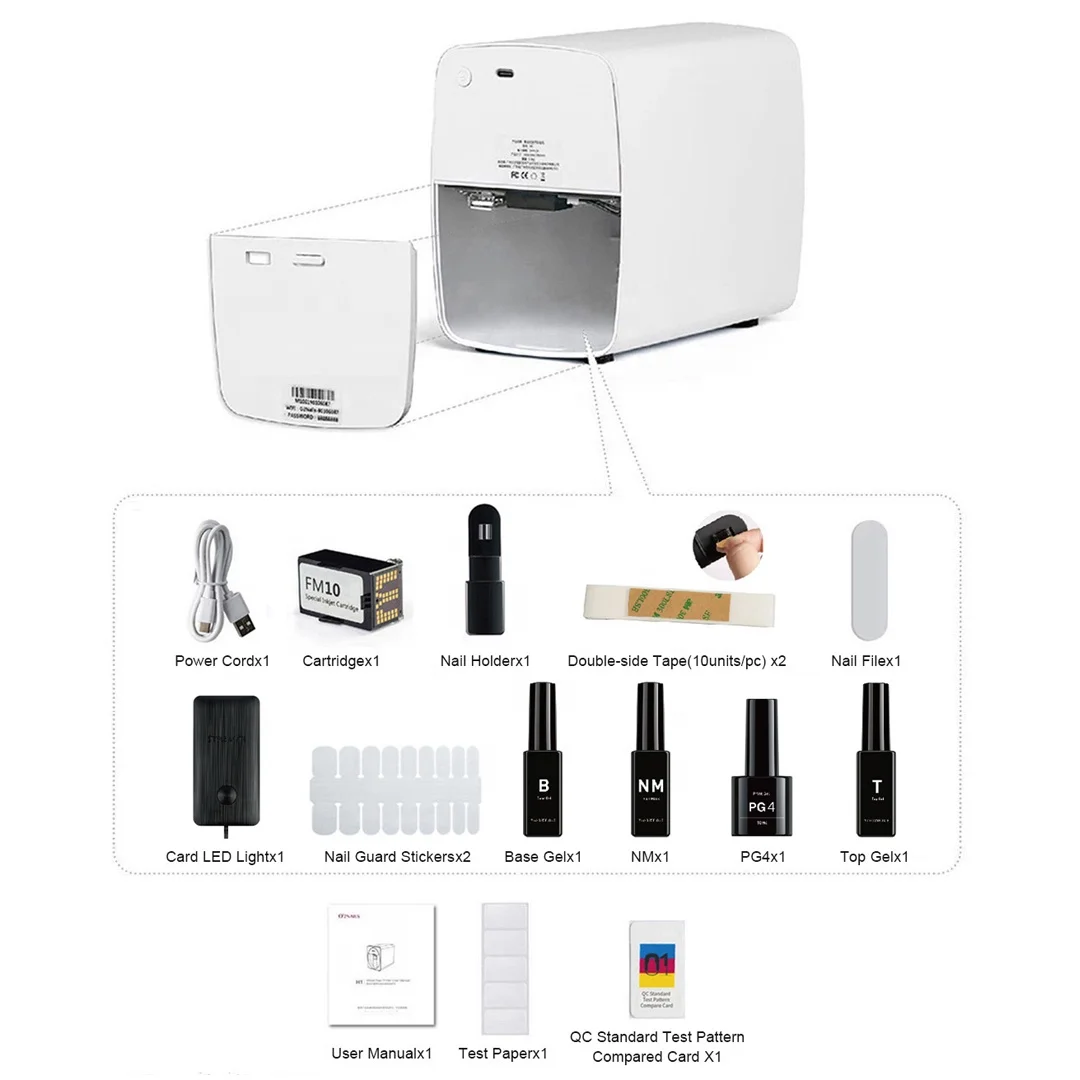 O2NAILS便携式美甲打印机M1家用美甲沙龙智能美甲机| Alibaba.com