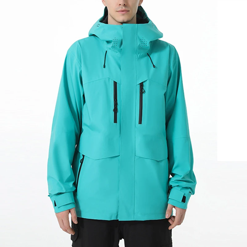 Wholesale Custom Logo Windproof Sportswear Snow Ski Jacket For Men