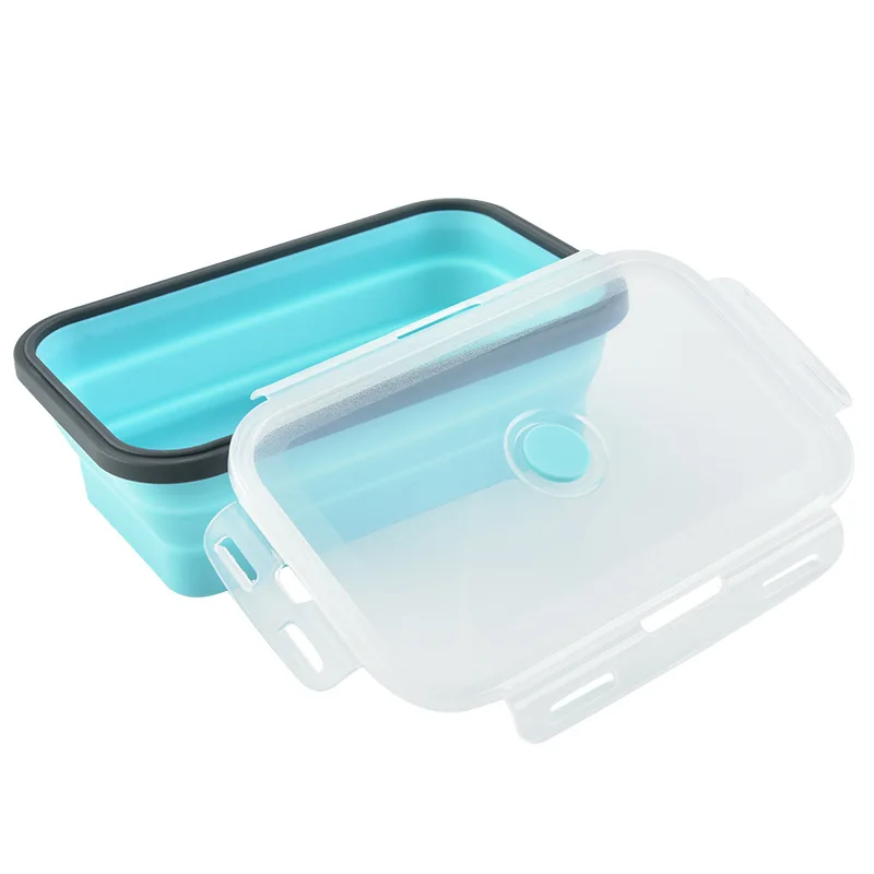 8Pcs Collapsible Food Storage Containers Reusable Silicone Lunch Containers  US