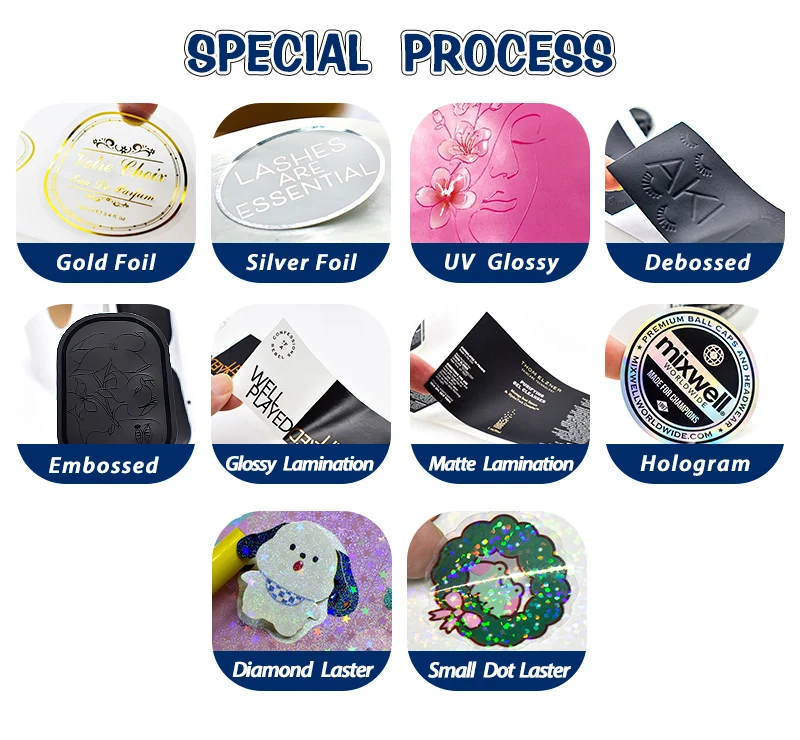 Роскошный печатный медицинский продукт небольшой персонализированный логотип рулон водонепроницаемый белый наклейка для бутылки 7