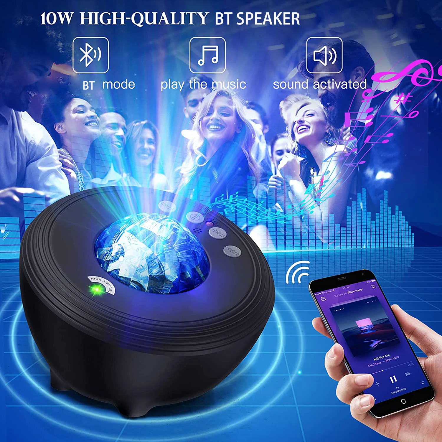 Smart Aurora Projector Light - Stars & Northern Lights