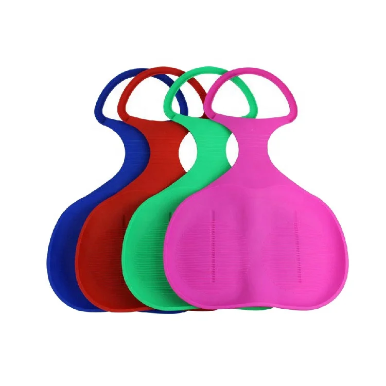 Factory Price Custom Snow Sledge Winter Outdoor Sports Ski Equipment Plastic Toboggan for Sale As Christmas Gift