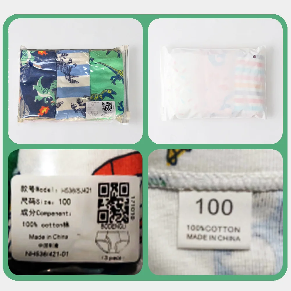 Wholesale/ODM/OEM Cute Boys Kids Underwear Cotton Little Children Briefs