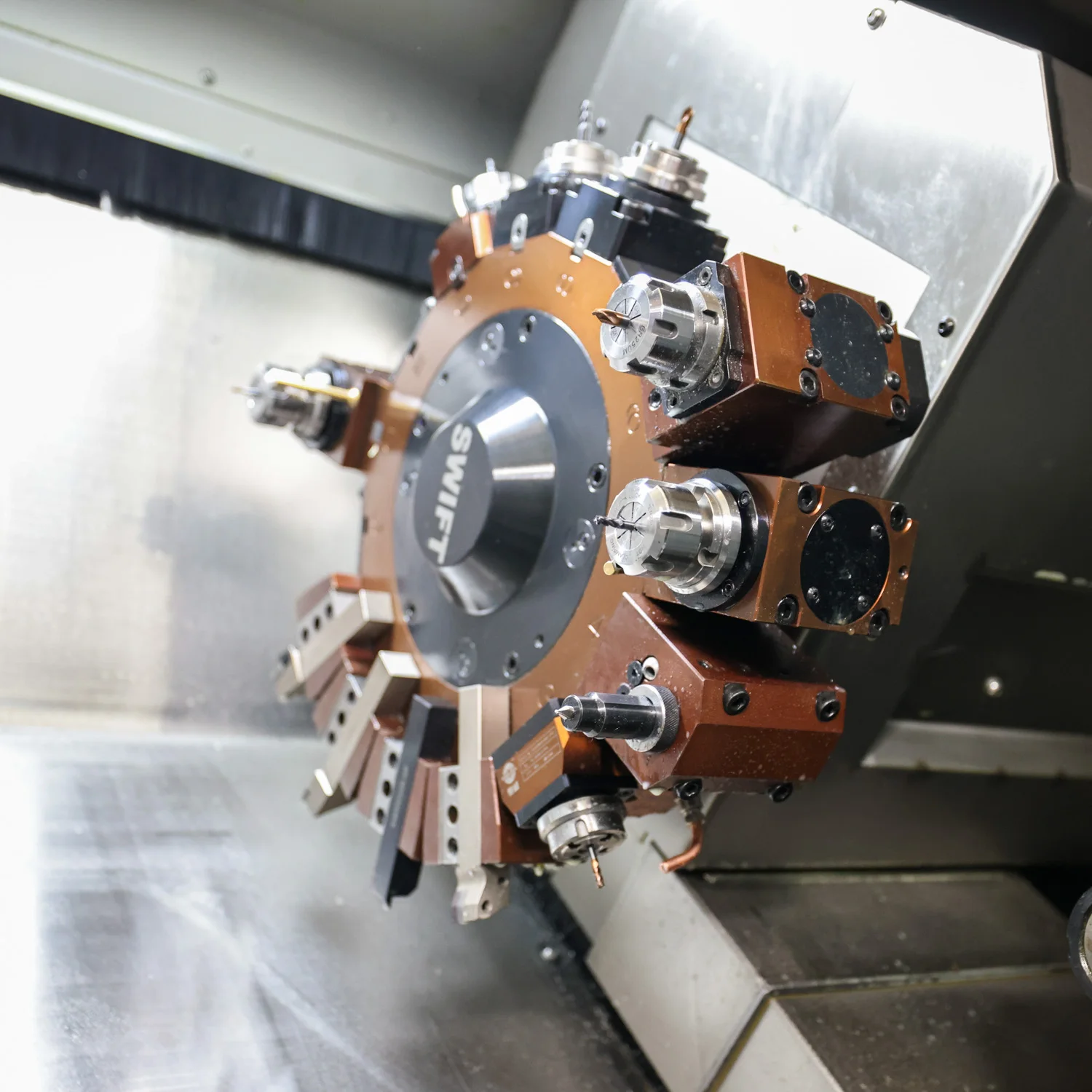 90 Degree Live Tool Power Head for CNC Compatible with BMT Power Turret