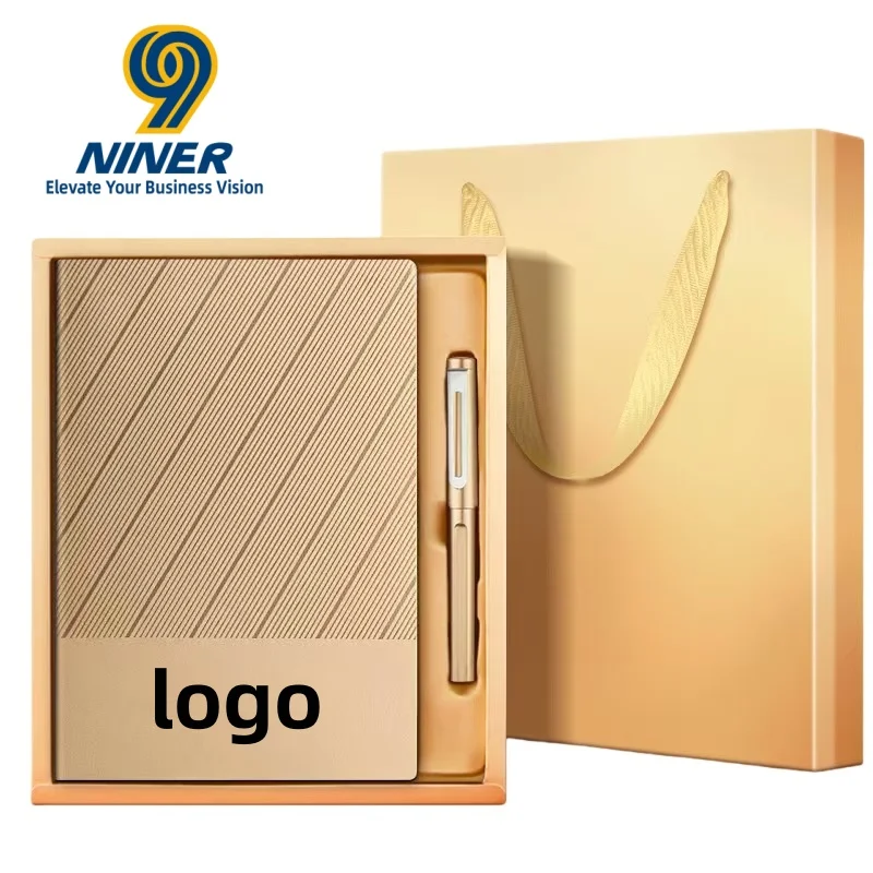 Business notebook gift customization LOGO graduation season gift box high-end practical notebook pen set