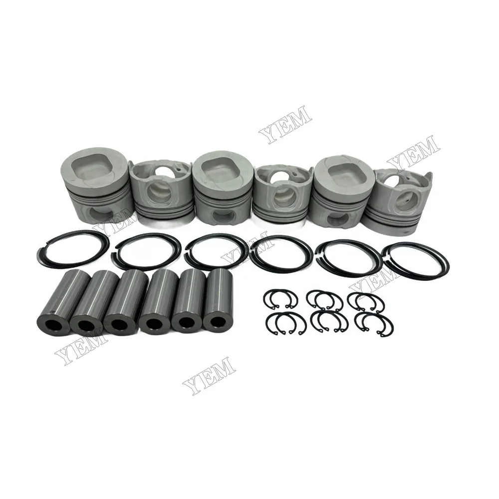 Engine Piston Set With Piston Ring Compatible for Isuzu 6SD1 Replaces China Engine Parts Supplier 3