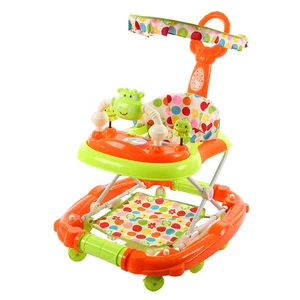 3 in 1 Baby Walker with Toys and Music Plastic Frame