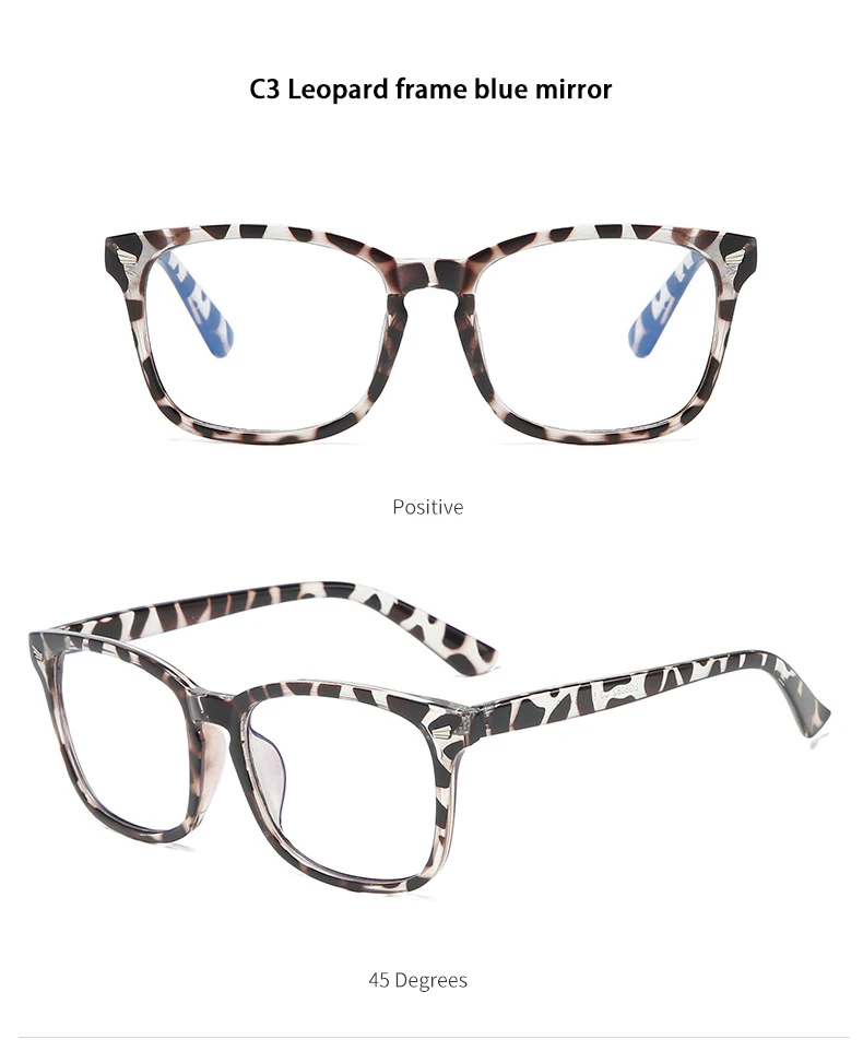 2023 Newest Computer Anti Blue Light Retro Square Optical Frame ...