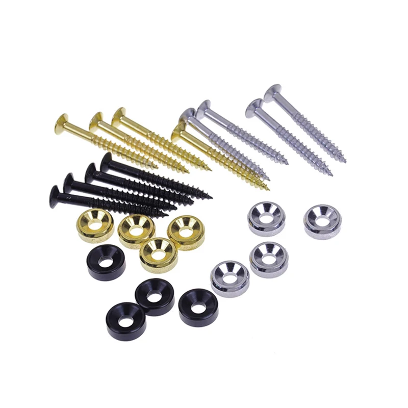 4 Pcs Multicolor Guitar Bass Neck Mounting Joint Ferrules