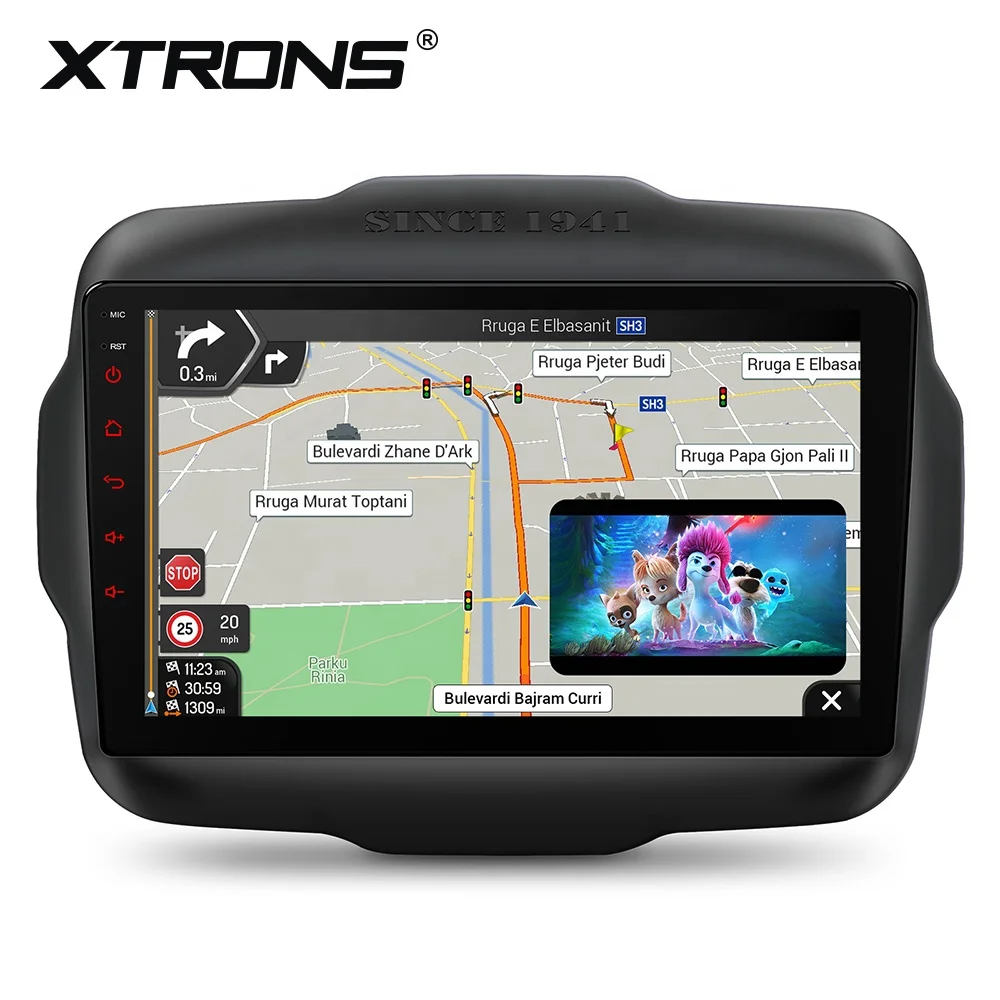 XTRONS 9 Inch 4+64GB for Jeep Renegade Android 14 Car Stereo Multimedia Player Built-in DAB AKM DSP Global 4G IPS Gyroscopes