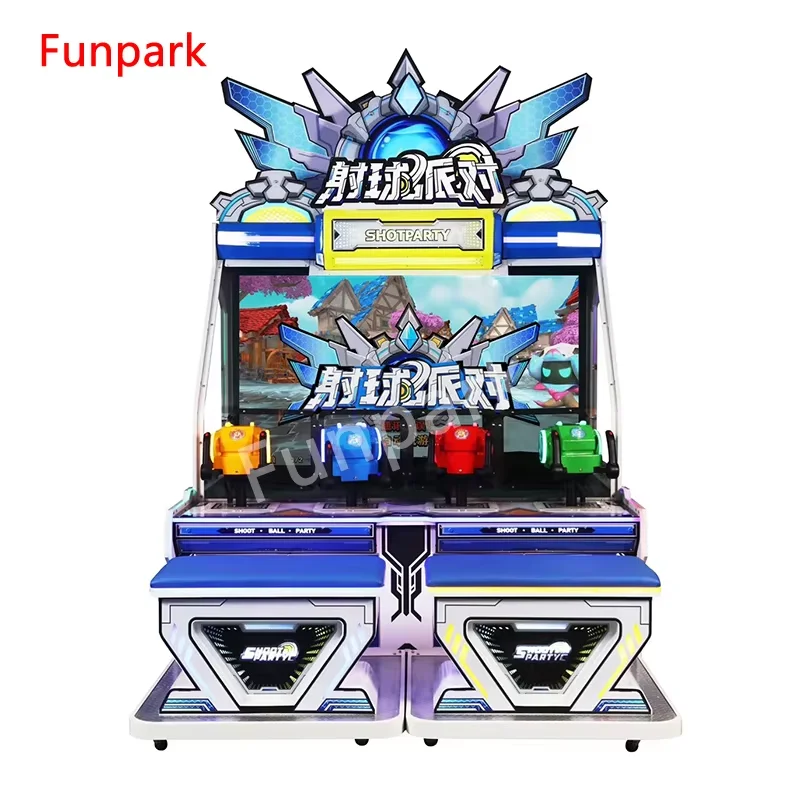 Funpark Hot Selling Coin Operated Arcade Games 4 Players Ball Shooting Simulator Game Machine Ball Shoot Party for Sale factory