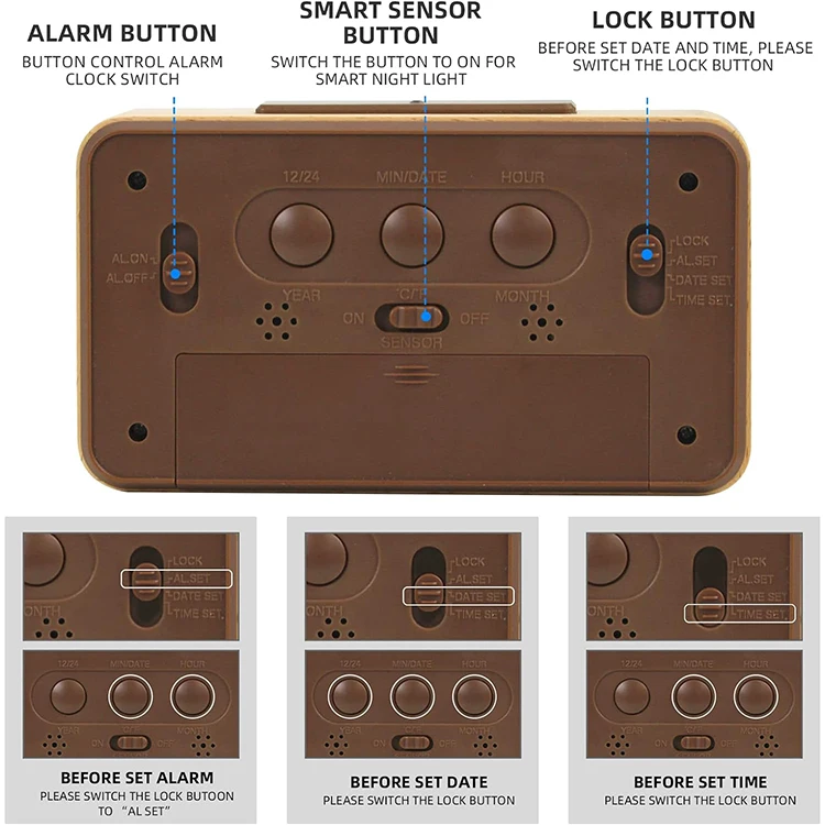 Perfect Gift Specifition Having a Sense of Technology Small Digital Clock