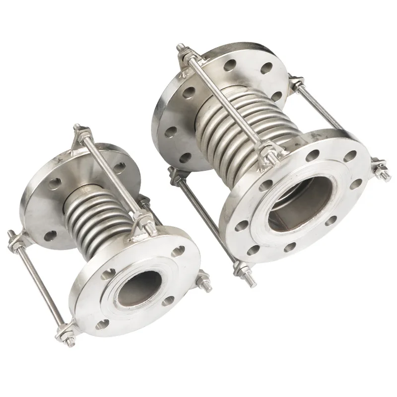 Flange Connection Ripple Compensator Coupling Telescopic Flexible Metal Bellows Expansion JointIn Building Metal