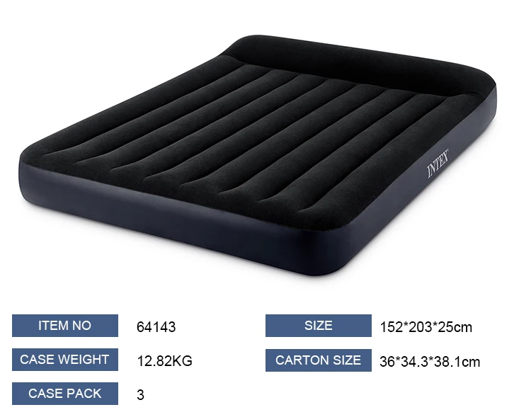 intex queen pillow rest classic air bed
