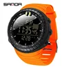 7 Black Case Black Dial Orange Band