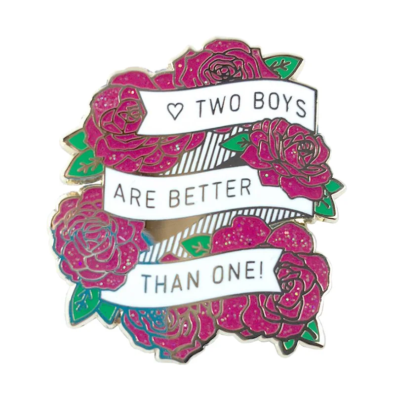 Yaoi Bl Two Boys Are Better Hard Glitter Enamel Pin Buy Yaoi Bl Two Boys Are Better Hard Glitter Enamel Pin Lgbtq Flower Brooch Product On Alibaba Com