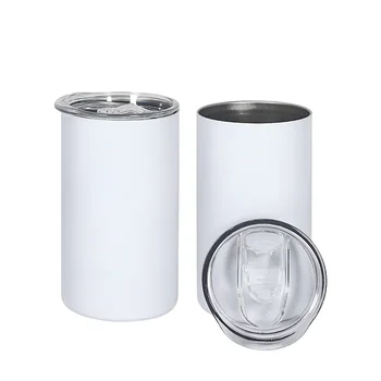 USA warehouse Sublimation Blanks 12oz Stainless Steel Double Walled Insulated Vacuum Tumbler with Straw