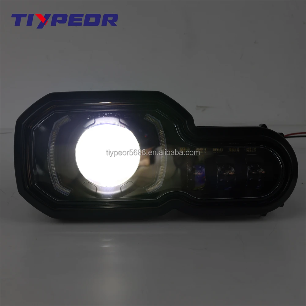 product tiypeor e24 for bmw adventure f650gs f700gs f800gs motorcycle headlight with drl bi led projector headlight-8