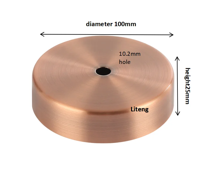 Подвесной потолочный светильник «сделай сам» база с красной бронзовой подвеской аксессуары для потолка в виде