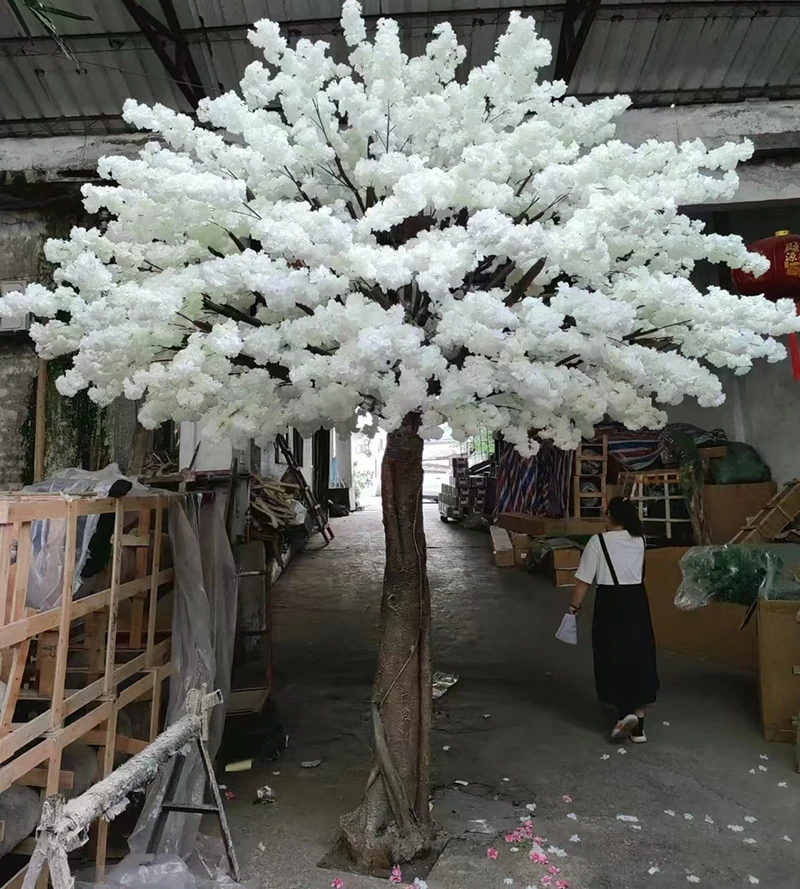 Albero Di Ciliegio Artificiale 1,5m - Fiori Rosa In Seta, Decorazione Per Casa, Feste E Matrimoni - Foto 12