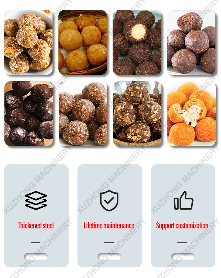 Sweet Rounder Sesame Cheese Ball Maker Tangyuan Grain Product Machine Dough Core with Motor Crispy Potato Cheese Ball Maker
