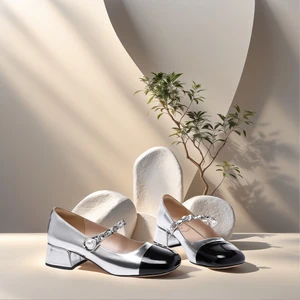 New Styles Ladies Fashion  Pumps Shoe Women's Square Head Retro Mary Jane Shoes Thick Heel Elegant Shoes