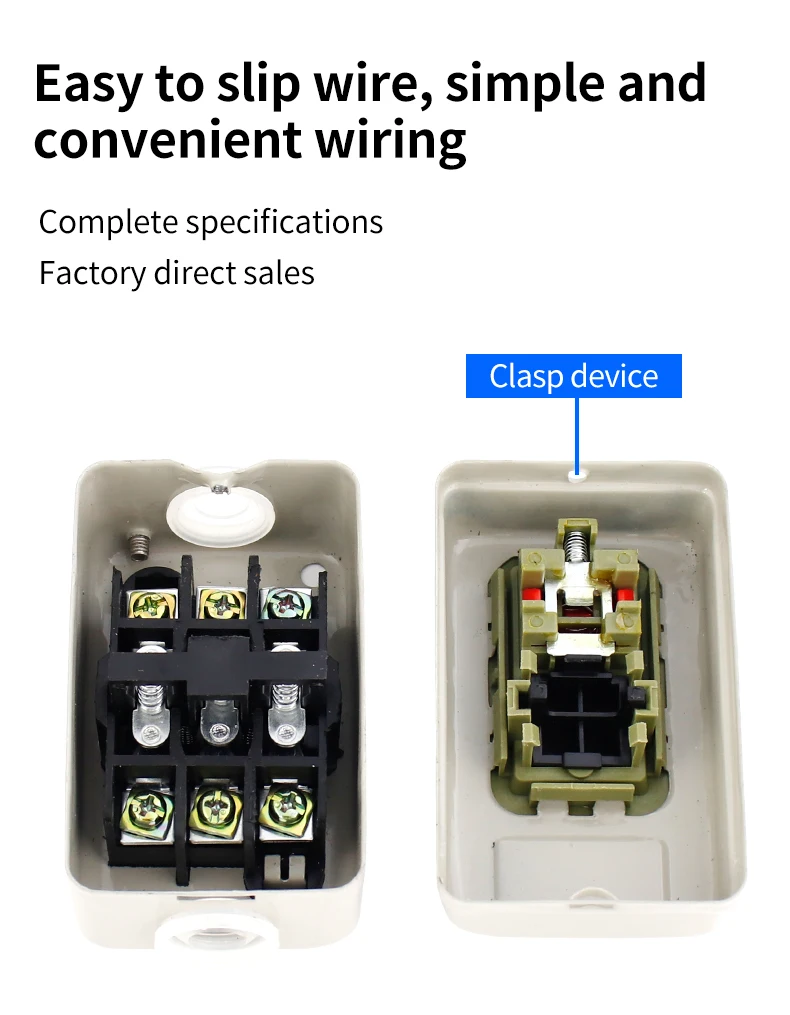 BS216B BS230B Power Three-Phase Motor Start Push Button Control Button ...