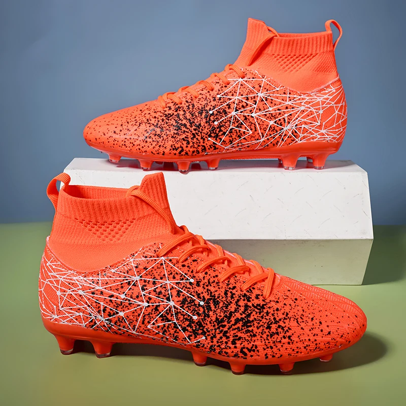 Novos Sapatos de Futebol Adulto Long Spike para Homens, Artificial Turf Training
