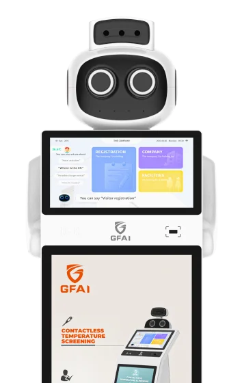 Artificial Intelligent Reception Robot Thermal Imaging Facial Recognition Robot