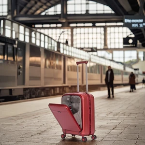 40 Years Contract Manufacturing Durable ABS PC Trolley Suitcase Luggage Travel Bag New Design Stopper Fashionable Business