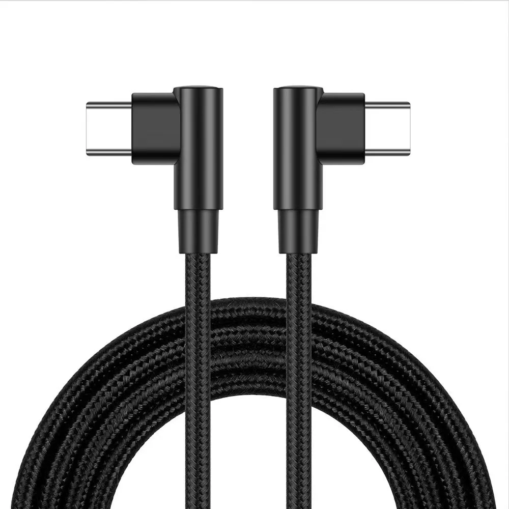 90 Degree Aluminum Alloy Fast Charging USB Type C Cable