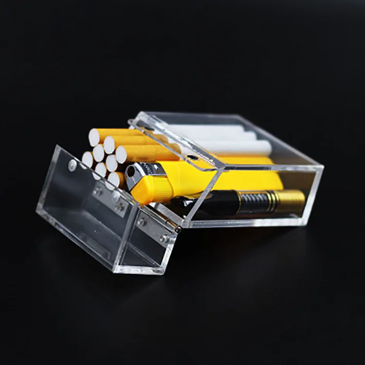 acrylic cigarette case Yageli Vanity Collection Transparent for Ladies - Acrylic Cigarette Case and Cigarette Case for Rolled Cigarettes price Suitable for a variety of retail settings Customized Clear Acrylic Cigarette Case