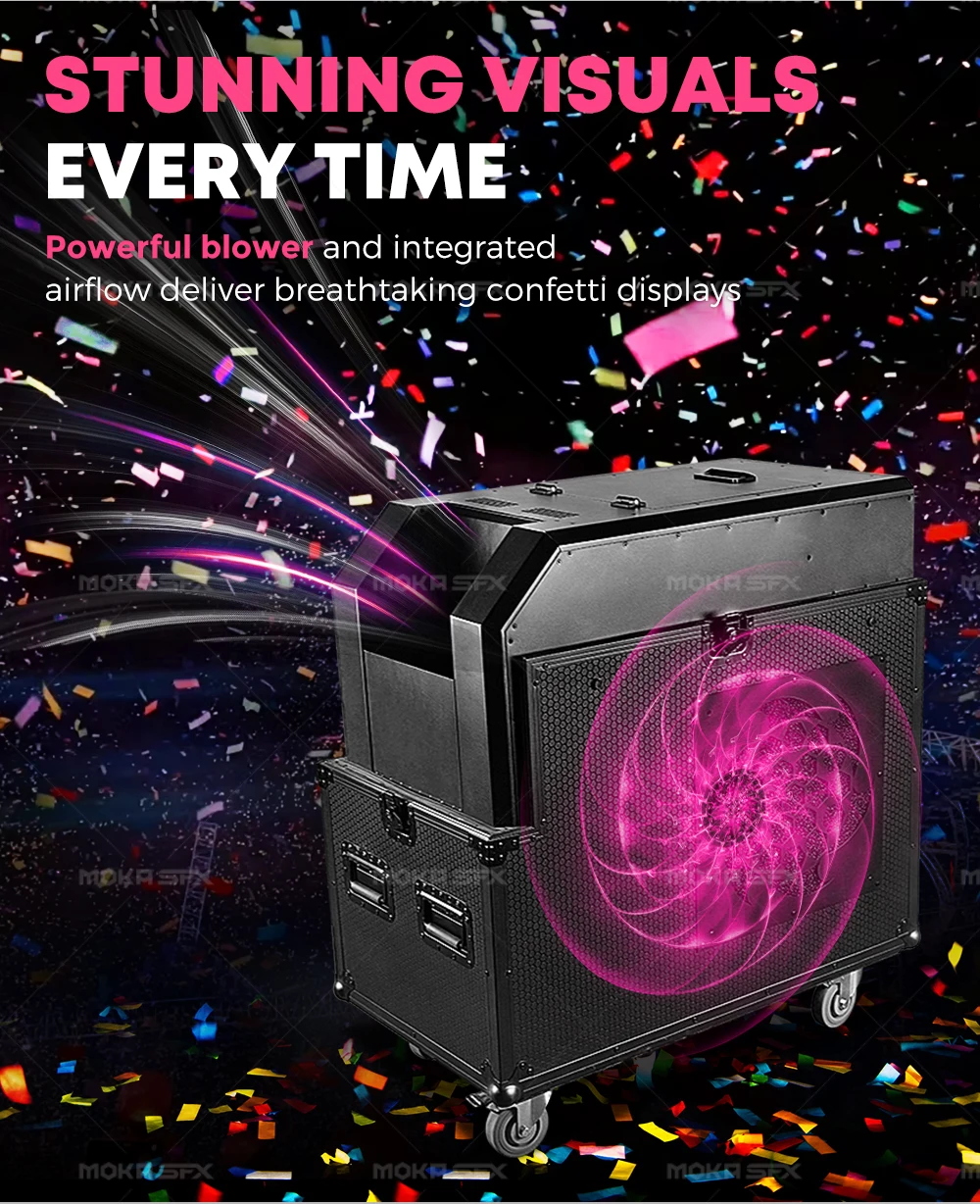 Moka Sfx 220V 3000W Electric Confetti Blower Machine Big Shot Confetti ...