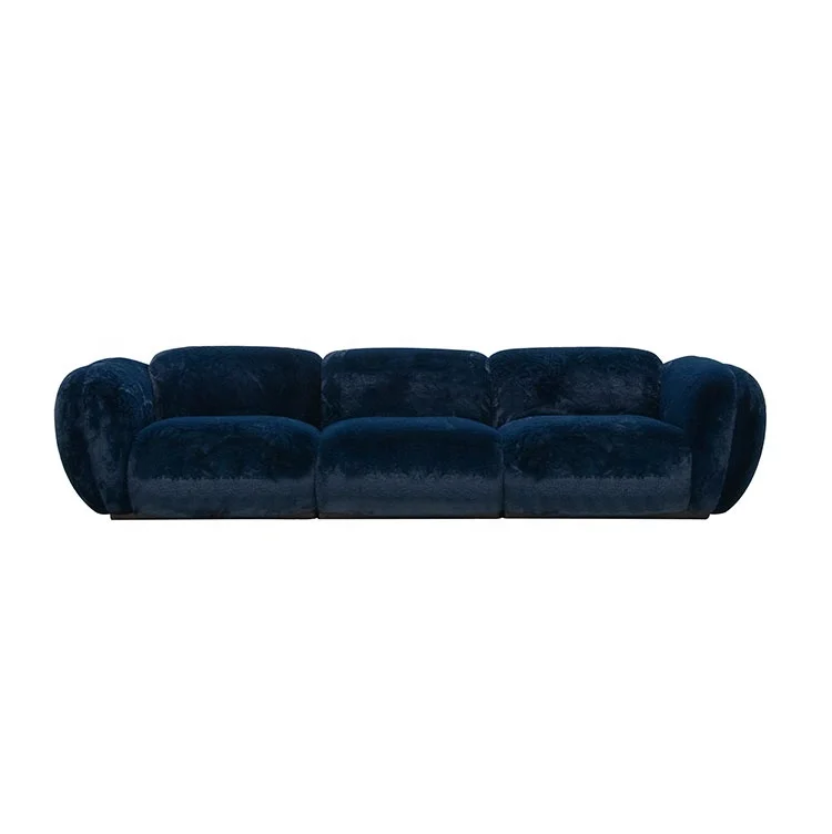 Foshan Furniture Italian Design Quality 2 Seater Sofas Sets Modern Antique 3 Seater Plush Velvet Sofa