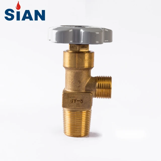 GV-5 China NINGBO FUHUA Factory SiAN Brand Industrial Gas Range Nitrogen Argon Helium Cylinder Brass