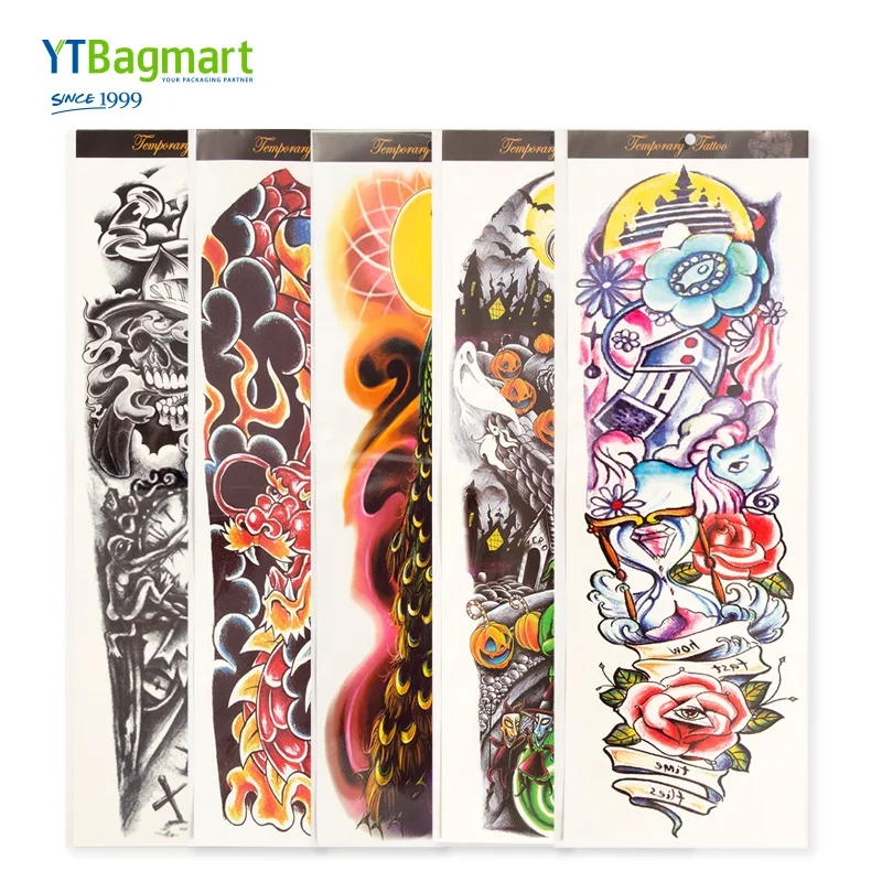 YTBagmart горячая Распродажа экологически чистые супер большие водонепроницаемые временные съемные искусственные татуировки на всю руку рукав наклейка