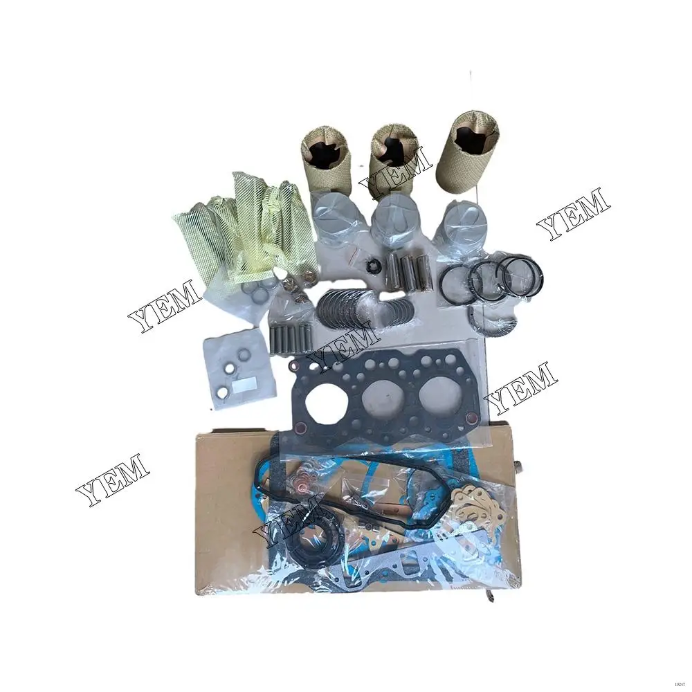 Overhaul Kit With Bearings Set Piston Rings Full Gasket Set Valve Liner Kit Fit for Mitsubishi S3E-82