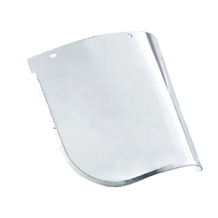 Универсальный промышленный защитный шлем с прозрачным поликарбонатным защитным козырьком с алюминиевым креплением