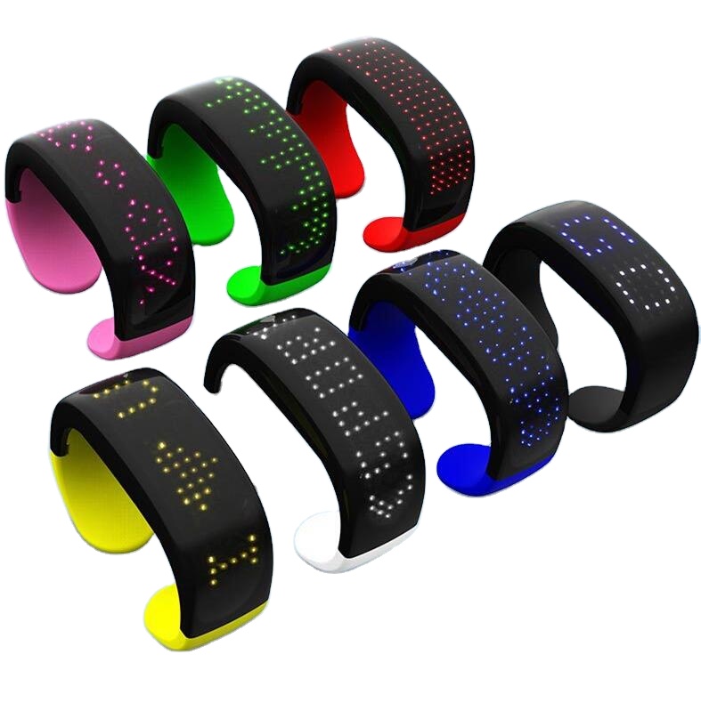 Оптовая продажа с фабрики, рождественские подарки, новинка, светодиодные мигающие Рождественские Браслеты, светящиеся браслеты для детей
