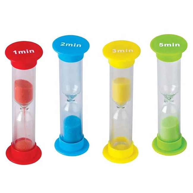 Game Small Plastic Colorful Sand Timer Hourglass 15 Second