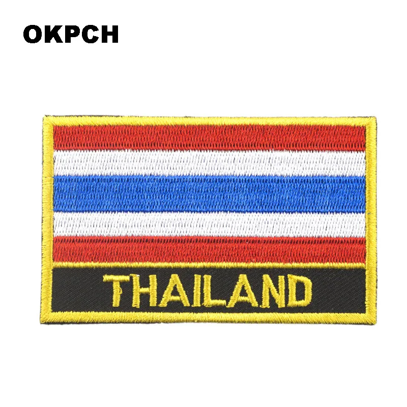 Patch Schild Abzeichen Patch Flagge Thailand 70 X 45 MM 