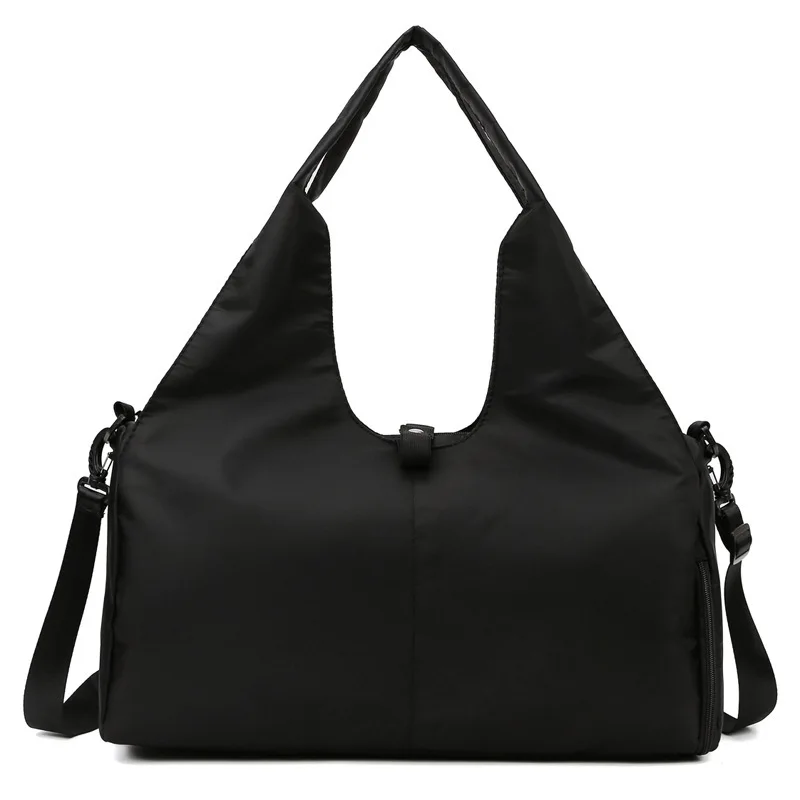 Fashion Crossbody Short Trip Bag Women Yoga Fitness Water-Resistant Independent Shoe Compartment Zipper Closure Stowable Single
