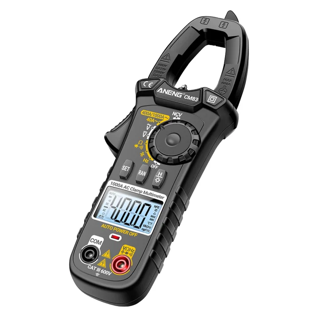 ANENG AC Durrent Alligator Clip Multimeter Tester True Rms Digital Amp Clamp Ampere Meter
