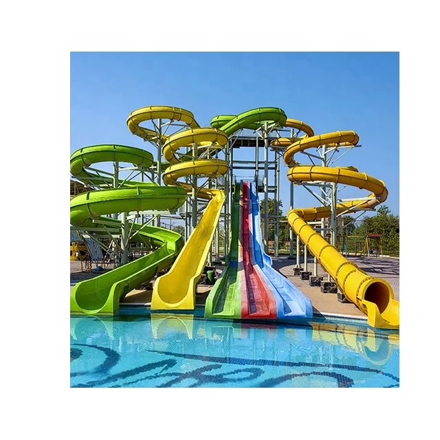 Aqua Park Fiberglass Water Slide Water Park Rides for Sale